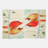 Winter Kardinal Küchentuch (Horizontal)