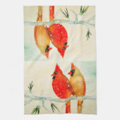 Winter Kardinal Küchentuch (Vertikal)