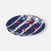 Winter-Kardinal Pappteller (Schrägansicht)