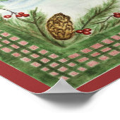 Winter Kardinal Poster (Ecke)