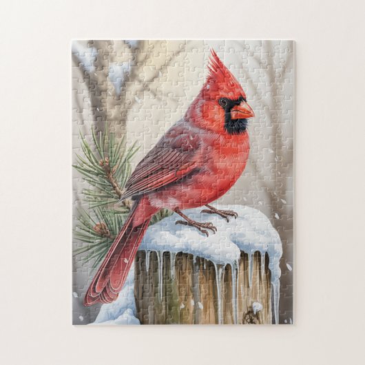 Winter-Kardinal-Rätsel Puzzle (Vertikal)