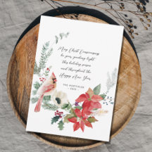 Winter Kardinal Roter Poinsettias Grüner Kranz