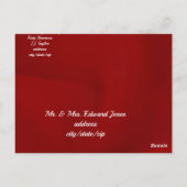 Winter Kardinal Save the Date Einladung Postkarte (Rückseite)