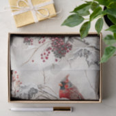 Winter-Kardinal Seidenpapier (Geschenk)