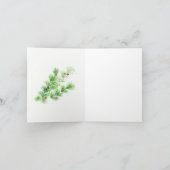 Winter Kardinals Gruß Gard Feiertagskarte (Innenseite)