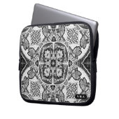 Winter Kardinals Mandala Laptopschutzhülle (Vorderseite Links)