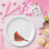 Winter-Kardinals-Party-Platte Pappteller (Party)