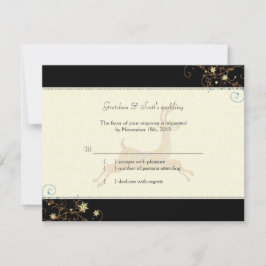 Winter Kariou Wedding RSVP Card
