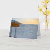 Winter Karte (Gelbe Blume)