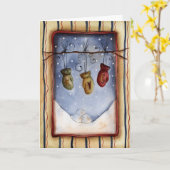 Winter Karte (Gelbe Blume)