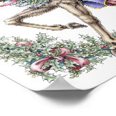 Winter Karussell Pen und Tinte Zeichnend Poster (Ecke)