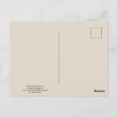 Winter-Karussellpferd-Postkarte Postkarte (Rückseite)