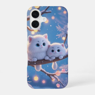 Winter Kawaii Cats Phone Case iPhone 16 Hülle
