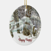 Winter Keramik Ornament (Rechts)