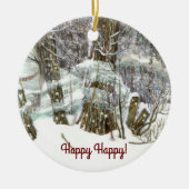 Winter Keramik Ornament (Vorne)