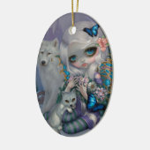 Winter-Keramik-Ornament Keramik Ornament (Links)
