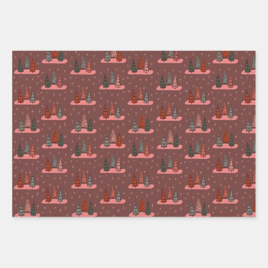 Winter Kids Gift Wrap Set Geschenkpapier Set (Vorderseite 3)