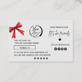 Winter-Kiefer-Dankeskarten Visitenkarte (Rückseite)