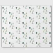 Winter-Kiefern-Geschenkpapier Geschenkpapier (Flach)