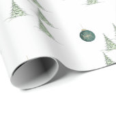 Winter-Kiefern-Geschenkpapier Geschenkpapier (Rolleneckpunkt)