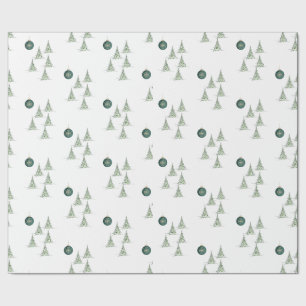 Winter-Kiefern-Geschenkpapier Geschenkpapier
