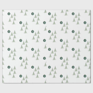 Winter-Kiefern-Geschenkpapier Geschenkpapier