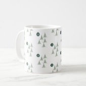 Winter-Kiefern-Geschenkpapier Kaffeetasse (Vorderseite Links)