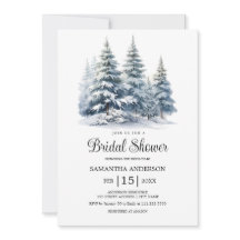 Winter Kiefernwald Schnee in Liebe Brautparty