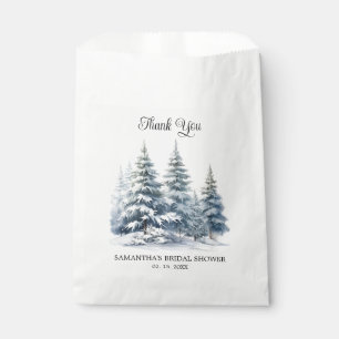 Winter-Kiefernwald Schnee in Liebe Danke Geschenktütchen
