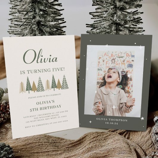 Winter Kindergeburtstag Party Einladung