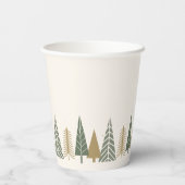 Winter Kindergeburtstag Party Pappbecher (Rückseite)