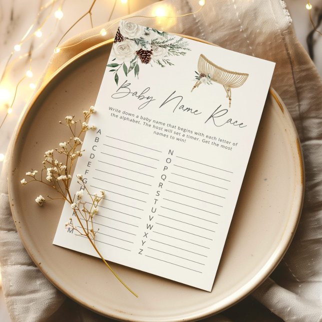 Winter Kinderzimmer Baby name Race Baby Dusche Spi (Von Creator hochgeladen)