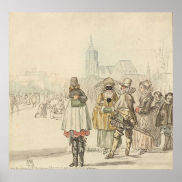 Winter King - Hendrick Avercamp Kunstposter Poster