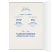 Winter-Kirchenhochzeitsprogramm (Innen (Links))