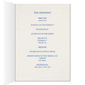 Winter-Kirchenhochzeitsprogramm (Innen (Rechts))