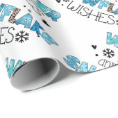 Winter Kisses individualisieren Geschenkpapier (Rolleneckpunkt)