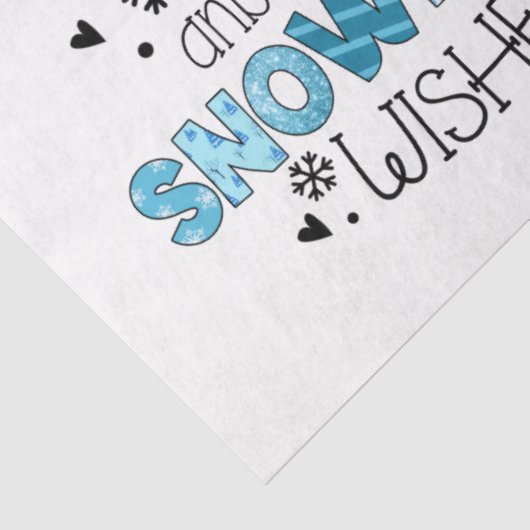 Winter Kisses individualisieren Seidenpapier (Ausschnitt)