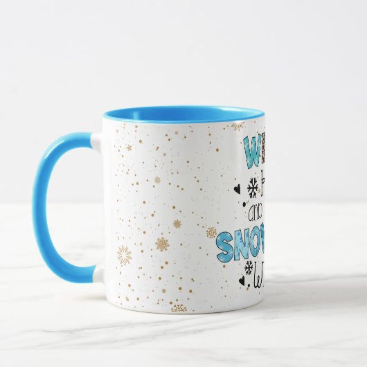 Winter Kisses individualisieren Tasse (Links)