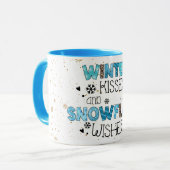 Winter Kisses individualisieren Tasse (Vorderseite Links)