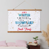 Winter Kisses individualisieren Wandteppich Mit Holzrahmen (Schlafzimmer)