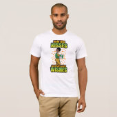 Winter Kisses Snowflake wünscht Black Woman Sista T-Shirt (Vorne ganz)