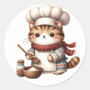 Winter Kitten Stickers