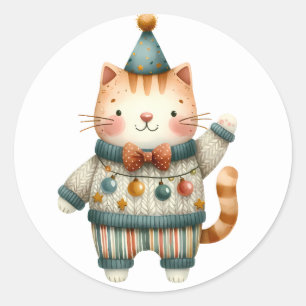 Winter Kitten Stickers