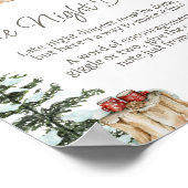 Winter kleidet sich seine kalten Outdoor-Windsurfe Poster (Ecke)