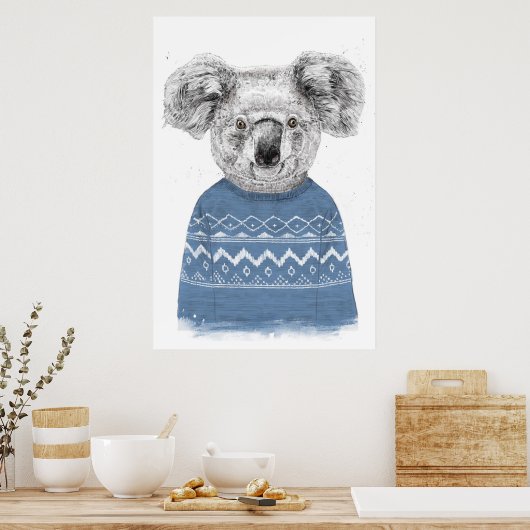 Winter koala poster (Küche)