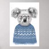 Winter koala poster (Vorne)