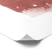 Winter koala (rot) poster (Ecke)