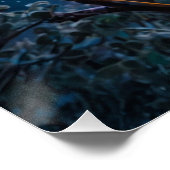 Winter Koala und Südlichter Poster (Ecke)