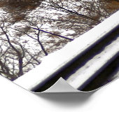 Winter-Kohlezug Poster (Ecke)