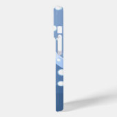 Winter Kokeshi Doll - Blue Mountain Geisha Girl Case-Mate iPhone Hülle (Rückseite / Links)